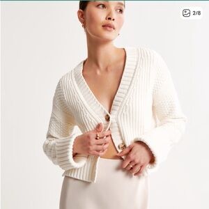 Abercrombie & Fitch Cameron seed stitch cardigan